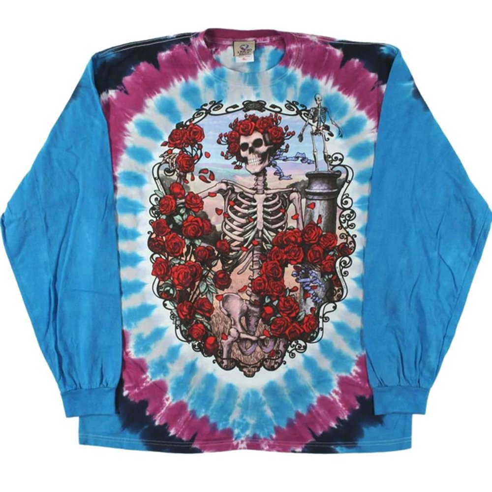 Grateful Dead 30th Anniversary Tie Dye long Sleeve NEW